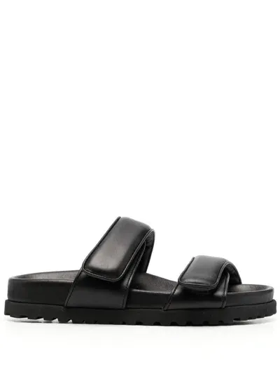 Gia Borghini Perni 11 New Leather Strap Sandal In Black