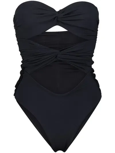 Giambattista Valli Cut-out Detail Swimsuit In Black