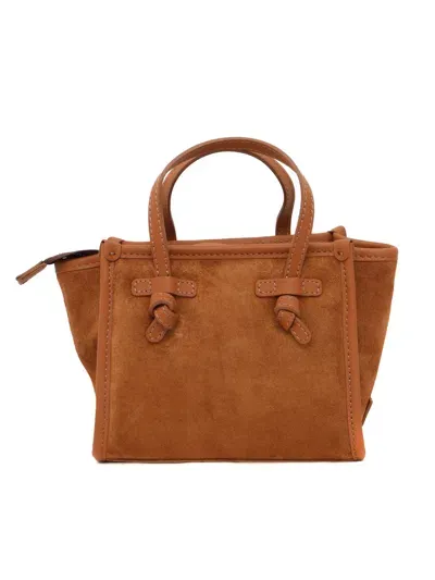 Gianni Chiarini Leather Bag In Brown