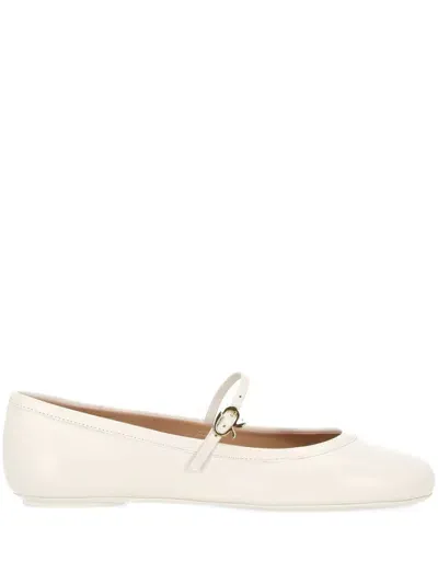 Gianvito Rossi Flat Shoes In White