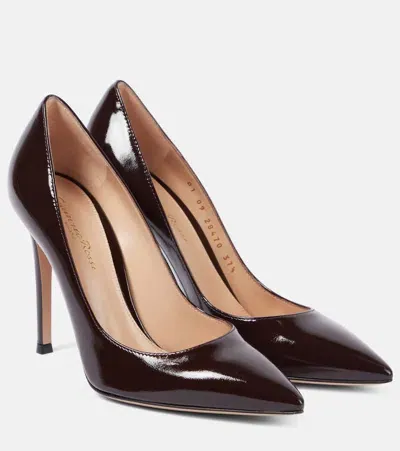 Gianvito Rossi Gianvito 105 Patent Leather Pumps In Burgundy