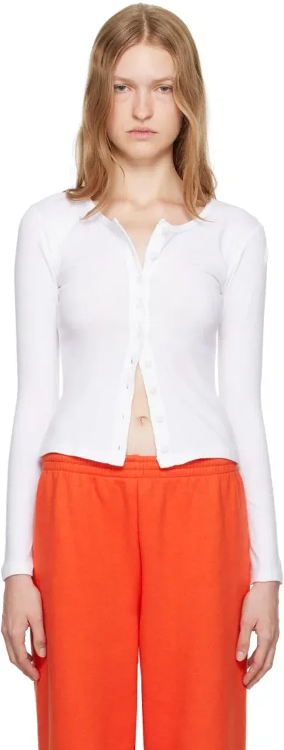 Gil Rodriguez White Sophie Cardigan