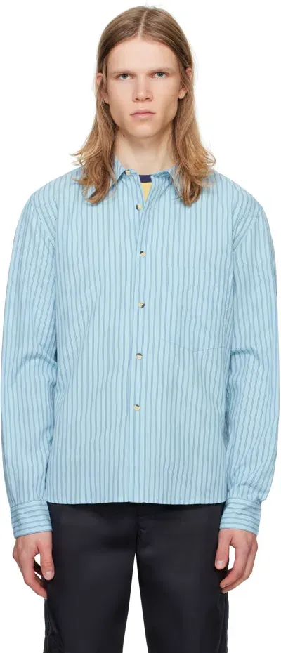 Gimaguas Blue Striped Male Shirt