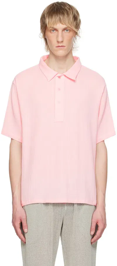 Gimaguas Enzo Cotton Polo Shirt In Pink