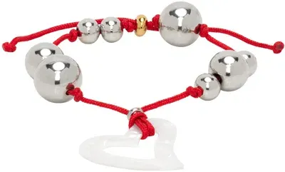 Gimaguas Red Love Bracelet In Black