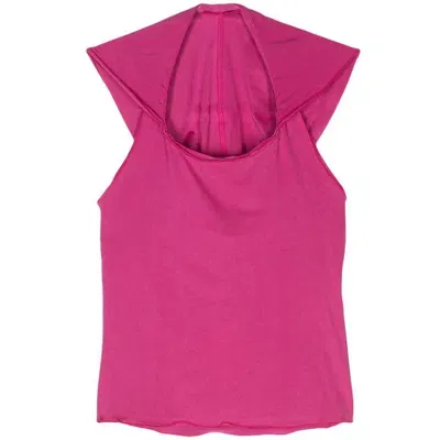 Gimaguas Salsa Open-back Hodded Top In Pink