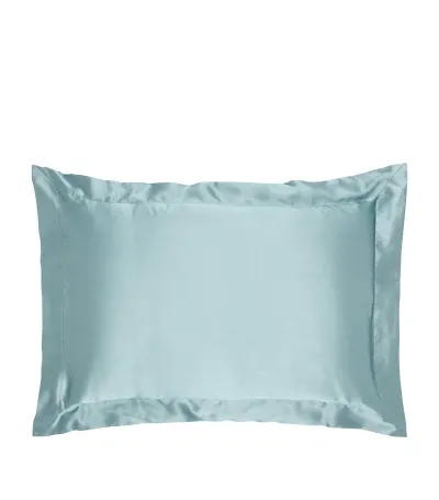 Gingerlily Silk Teal King Pillowcase In Blue