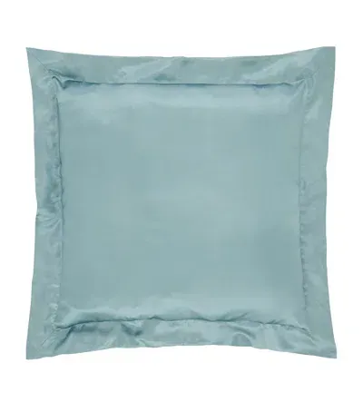 Gingerlily Silk Teal King Square Pillowcase In Blue