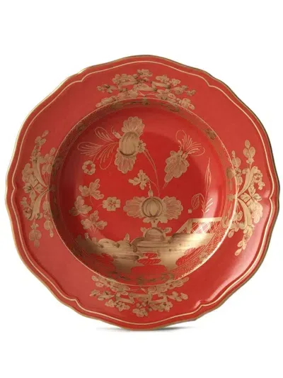 Ginori 1735 Oriente Italiano Plate (24cm) In Red