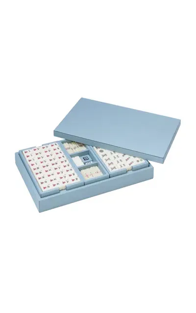 Giobagnara Mahjong Game Set In Blue