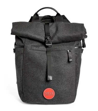 Giorgio Armani Cashmere-blend Backpack In Grey