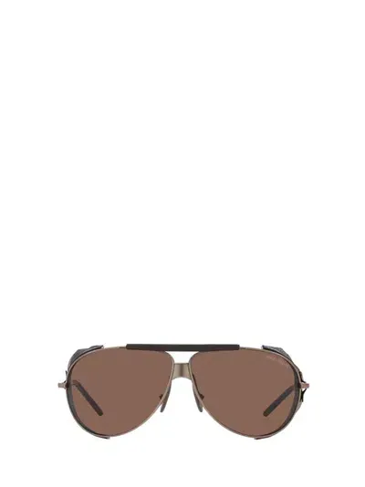 Giorgio Armani Pilot Frame Sunglasses In Multi