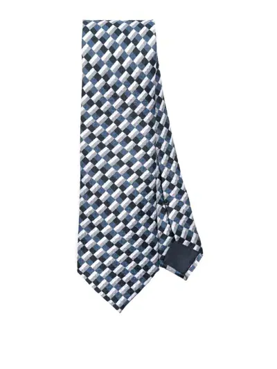 Giorgio Armani Silk Tie In Multi