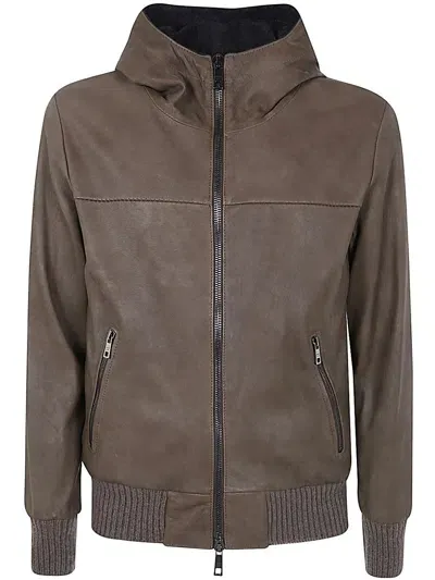 Giorgio Brato Eco Sheepskin Hoodie Clothing In Brown