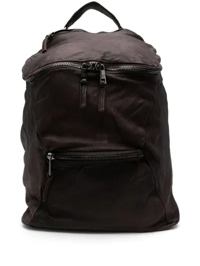 Giorgio Brato Leather Backpack In Brown