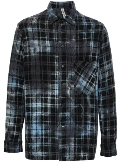 Giorgio Brato Plaid-check Shirt In Blue