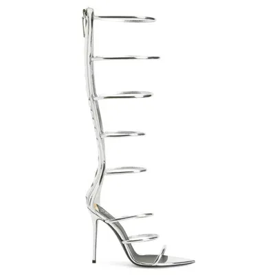 Giuseppe Zanotti Knee-high Gladiator 105mm Sandals In White