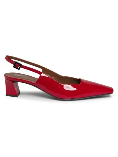 Giuseppe Zanotti Women's Brenda 45mm Patent Leather Slingback Pumps In Fiamma