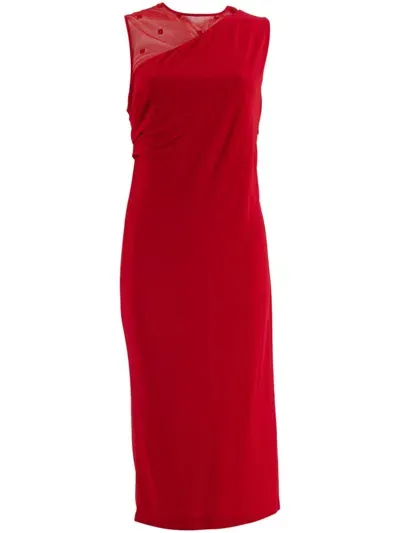 Givenchy 4g-embellished Dress In Red