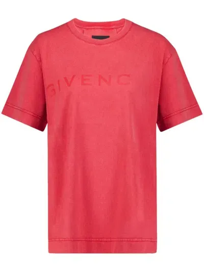 Givenchy 4g Short-sleeved T-shirt In Red