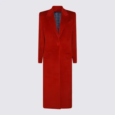 Givenchy Red Wool Coat