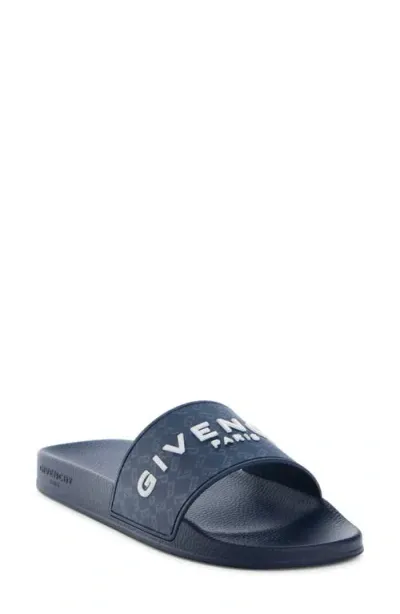 Givenchy Slide Sandal In Blue