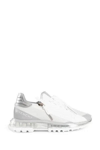 Givenchy Spectre Zipper-embellished Sneakers In Silver