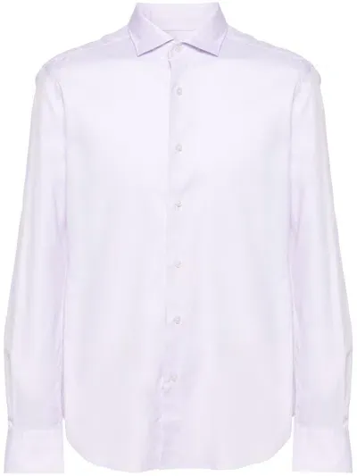 Glanshirt Oxford Cotton Shirt In Purple