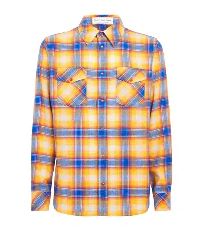 God's True Cashmere Unisex Cashmere And Carnelian Canyon Sunrise Shirt In Yellow