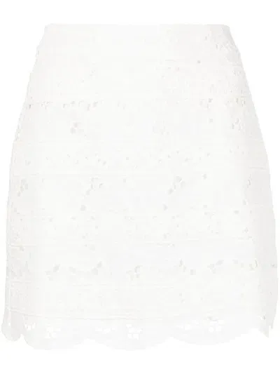 Goen J Broderie-anglaise Mini Skirt In White