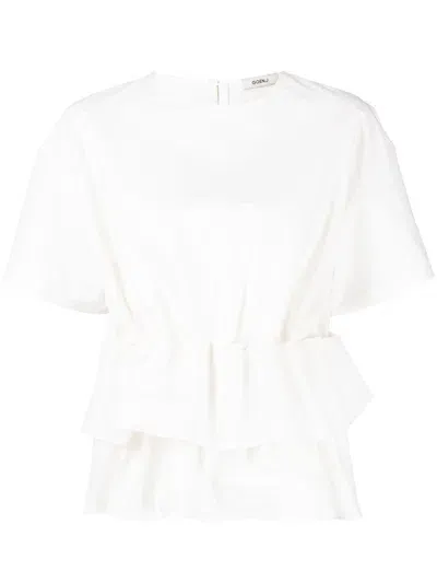 Goen J Ruffled-hem Blouse In White