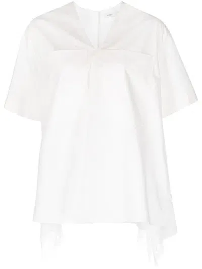 Goen J Short Sleeve Blouse In White