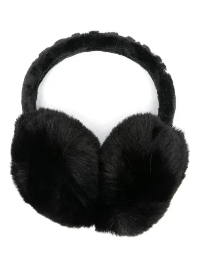 Goldbergh Fluffy Earwarmers In Black