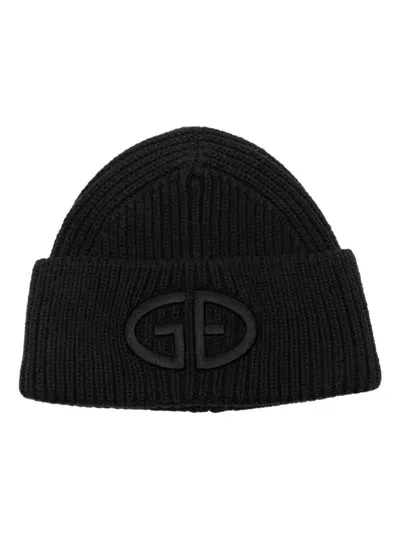 Goldbergh Logo-embroidered Beanie In Black