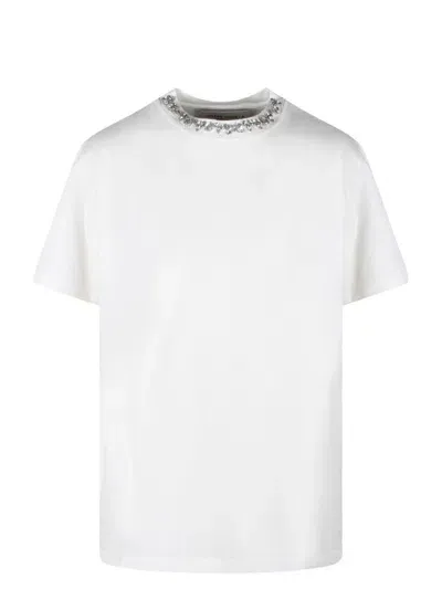 Golden Goose Crystals T-shirt In White