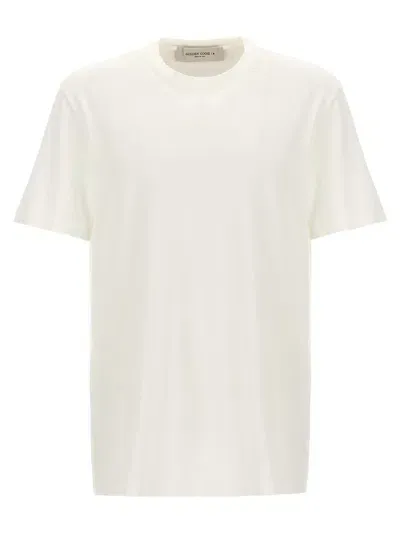 Golden Goose Distressed Cotton T-shirt In White