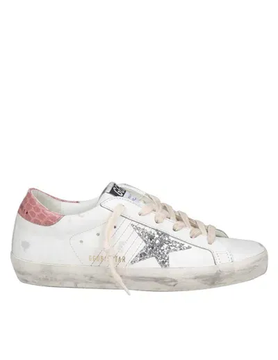 Golden Goose Leather Sneakers In White