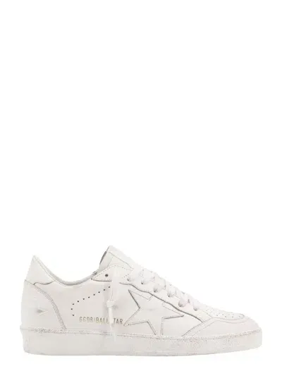 Golden Goose Leather Sneakers With Used Effect In White