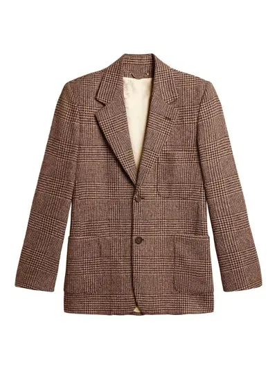 Golden Goose Men's Lowell Wool Blazer In Brown