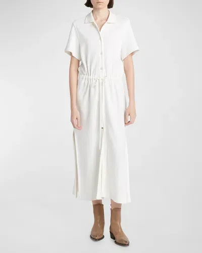 Golden Goose Resort Matilda Knit Shirtdress In White