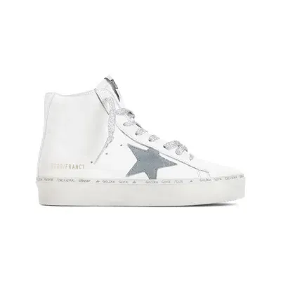 Golden Goose Francy Penstar Leather Sneakers In White