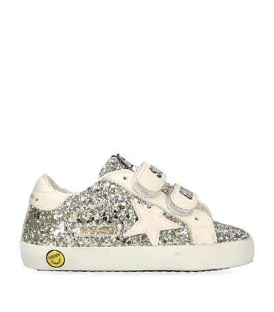 Golden Goose Kids' Sparkling Old School Sneakers In Gold