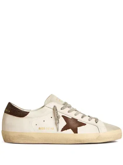 Golden Goose Super-star Low-top Sneakers In White