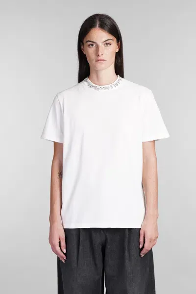 Golden Goose T-shirt In White Cotton