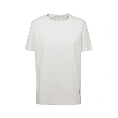 Golden Goose W Embroidery T-shirt In White