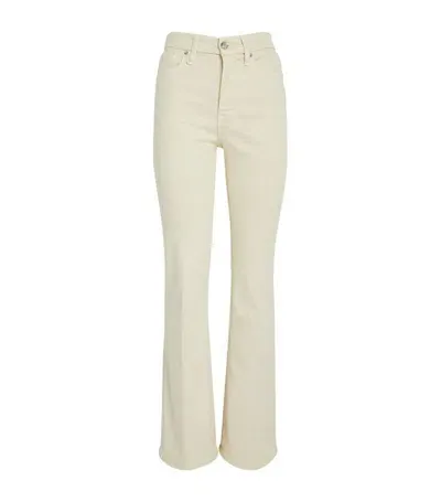 Good American Good Classic Slim Bootcut Jeans In White