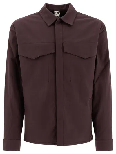 Gr10 K "alpha" Overshirt In Burgundy