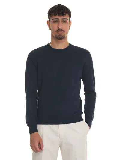 Gran Sasso Round-necked Pullover In Blue