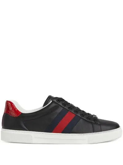 Gucci Ace Sneakers Shoes In Black