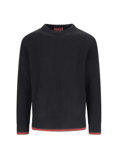 Gucci Basic Sweater In Black